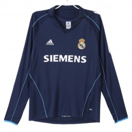 Real Madrid Matchtröja Borta Retro 2005-2006 Långärmad