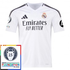 Real Madrid Matchtröja Hemma 15th Champions League With Patch 2024-2025