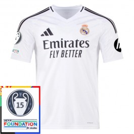 Real Madrid Matchtröja Hemma 15th Champions League With Patch 2024-2025