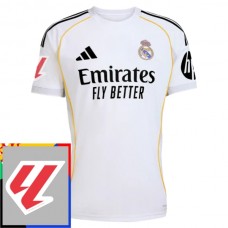 Real Madrid Matchtröja Hemma La Liga Patch 2025-2026