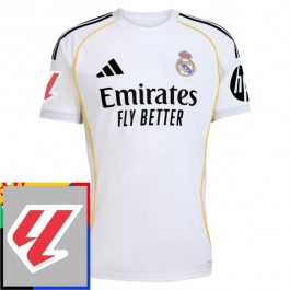 Real Madrid Matchtröja Hemma La Liga Patch 2025-2026