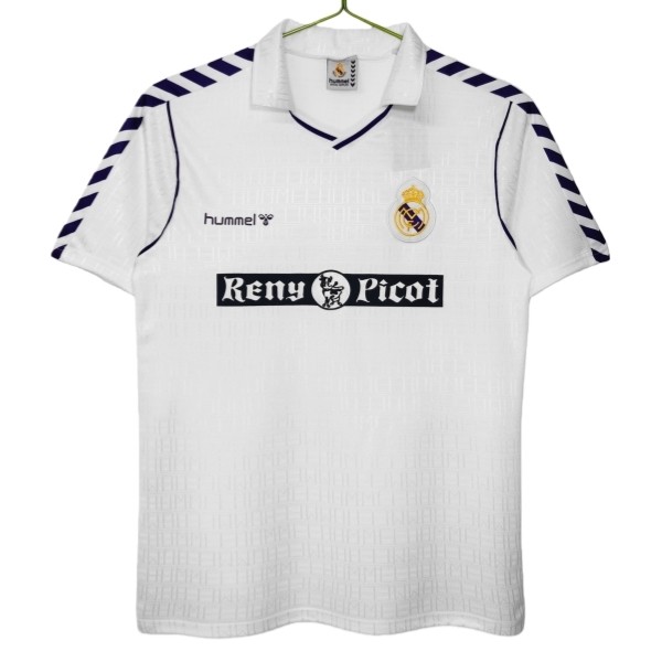 Real Madrid Matchtröja Hemma Retro 1988-1990 Fotbollsställ Real Madrid Matchtröja Hemma Retro 1988-1990 Fotbollsställ
