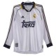 Real Madrid Matchtröja Hemma Retro 1998-2000 Långärmad