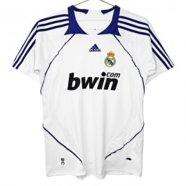 Real Madrid Matchtröja Hemma Retro 2007-2008 Fotbollsställ