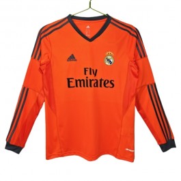 Real Madrid Matchtröja Tredje Retro 2013-2014 Långärmad Fotbollsställ