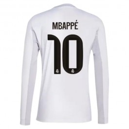 Real Madrid Mbappé 10 Matchtröja Hemma 2025-2026 Långärmad