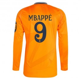Real Madrid Mbappé 9 Matchtröja Borta 2024-2025 Långärmad