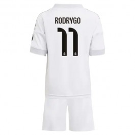 Real Madrid Rodrygo 11 Matchtröja Barn Hemma 2025-2026
