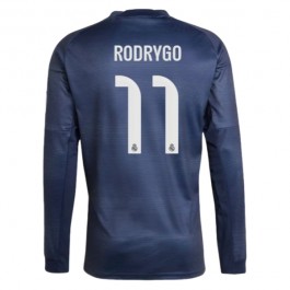 Real Madrid Rodrygo 11 Matchtröja Borta 2025-2026 Långärmad