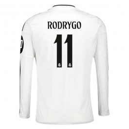 Real Madrid Rodrygo 11 Matchtröja Hemma 2024-2025 Långärmad