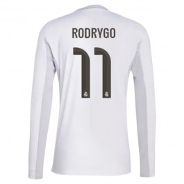Real Madrid Rodrygo 11 Matchtröja Hemma 2025-2026 Långärmad