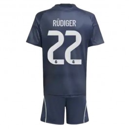 Real Madrid Rüdiger 22 Matchtröja Barn Borta 2025-2026