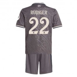 Real Madrid Rüdiger 22 Matchtröja Barn Tredje 2024-2025