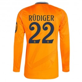 Real Madrid Rüdiger 22 Matchtröja Borta 2024-2025 Långärmad