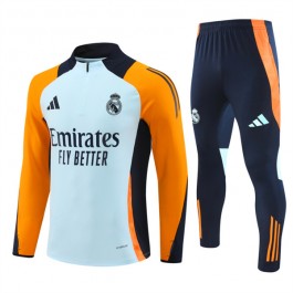 Real Madrid Träningsoverall 2024-25 - 1-4 Zip Orange