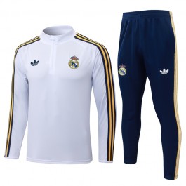 Real Madrid Träningsoverall Barn 2026-27 - 1-4 Zip Vit