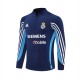 Real Madrid Träningströja 2003-04 - 1-4 Zip Retro Blå