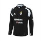 Real Madrid Träningströja 2004-05 - 1-4 Zip Retro Svart
