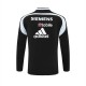 Real Madrid Träningströja 2004-05 - 1-4 Zip Retro Svart