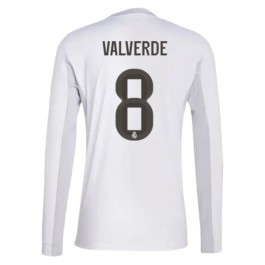 Real Madrid Valverde 8 Matchtröja Hemma 2025-2026 Långärmad