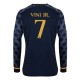 Real Madrid Vini Jr. 7 Matchtröja Borta 2023-2024 - Långärmad