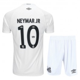 Santos FC Neymar Jr 10 Matchtröja Hemma Barn 2025-2026 Fotbollsställ
