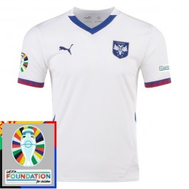 Serbien Matchtröja Borta Euro 2024 Patch