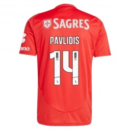 SL Benfica Pavlidis 14 Matchtröja Hemma 2024-2025