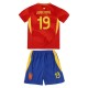 Spanien Lamine Yamal 19 Matchtröja Barn Hemma Euro 2024