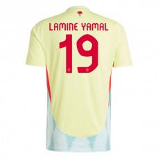 Spanien Lamine Yamal 19 Matchtröja Borta Euro 2024
