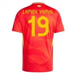 Spanien Lamine Yamal 19 Matchtröja Hemma Euro 2024