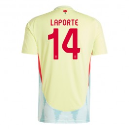 Spanien Laporte 14 Matchtröja Borta Euro 2024