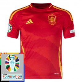 Spanien Matchtröja Hemma Euro 2024 Patch