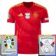Spanien Matchtröja Hemma Euro 2024 Patches