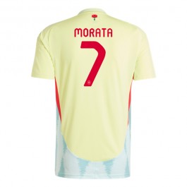 Spanien Morata 7 Matchtröja Borta Euro 2024