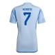 Spanien Morata 7 Matchtröja Borta VM 2022