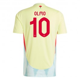 Spanien Olmo 10 Matchtröja Borta Euro 2024