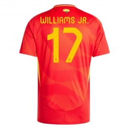 Spanien Williams Jr. 17 Matchtröja Hemma Euro 2024