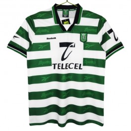 Sporting Lissabon Matchtröja Hemma Retro 1999-2000 Fotbollsställ