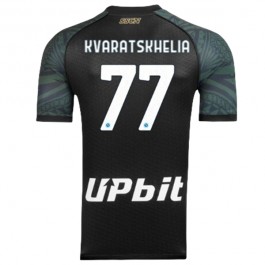 SSC Napoli Kvaratskhelia 77 Matchtröja Tredje 2023-2024