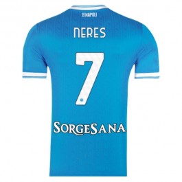 SSC Napoli Neres 7 Matchtröja Hemma 2025-2026