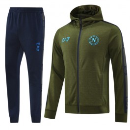 SSC Napoli Träningsjacka Ställ 2024-25 - Hoodie Grön