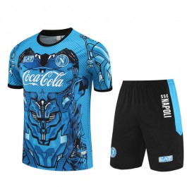 SSC Napoli Träningsset med T-shirt Barn 2025-26 - Shorts Blå