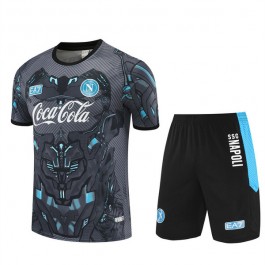 SSC Napoli Träningsset med T-shirt Barn 2025-26 - Shorts Grå