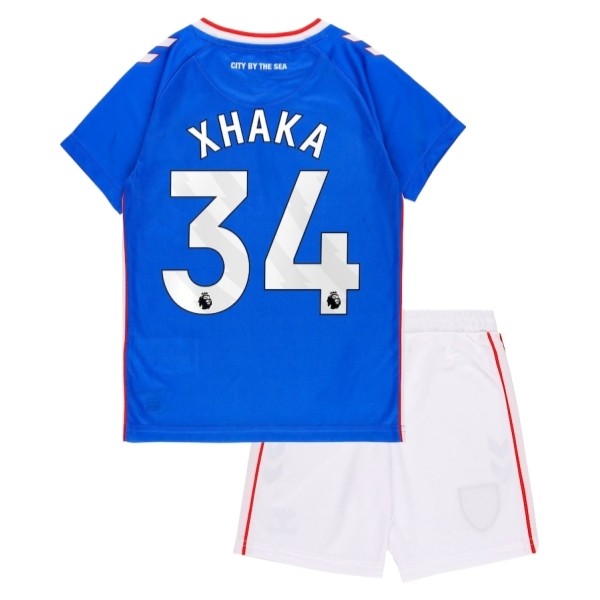Sunderland AFC Xhaka 34 Matchtröja Borta Barn 2025-2026 Fotbollsställ Sunderland AFC Xhaka 34 Matchtröja Borta Barn 2025-2026 Fotbollsställ