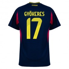 Sverige Gyökeres 17 Matchtröja Borta 2024