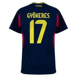 Sverige Gyökeres 17 Matchtröja Borta 2024
