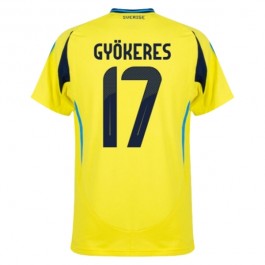 Sverige Gyökeres 17 Matchtröja Hemma 2024
