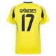 Sverige Gyökeres 17 Matchtröja Hemma 2024