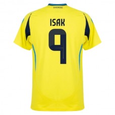 Sverige Isak 9 Matchtröja Hemma 2024